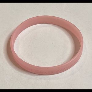 Breast Cancer Awareness Pink Silicone Bracelet